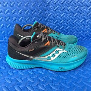 Saucony Ride 16 Mens Running Walking Shoes Blue Athletics Sneaker Size 11.5